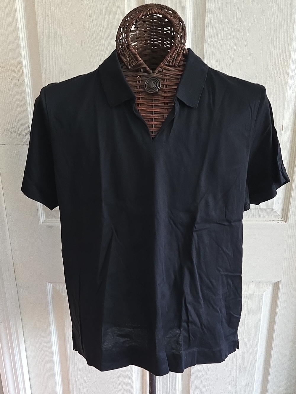 Cutter & Buck Women's  Black Short-Sleeve Polo-Size XL